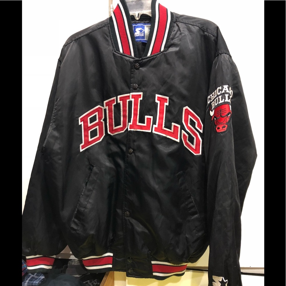NBA starter vintage bulls varsity jacket